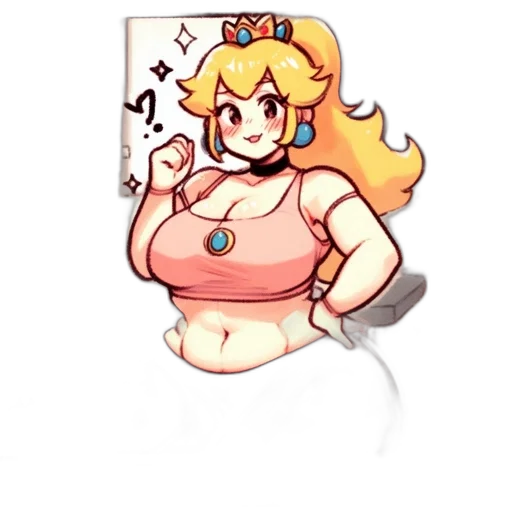 staff, dress, crown, weapon, pixel art, cartoon, concept art, anime transparent PNG cut-out