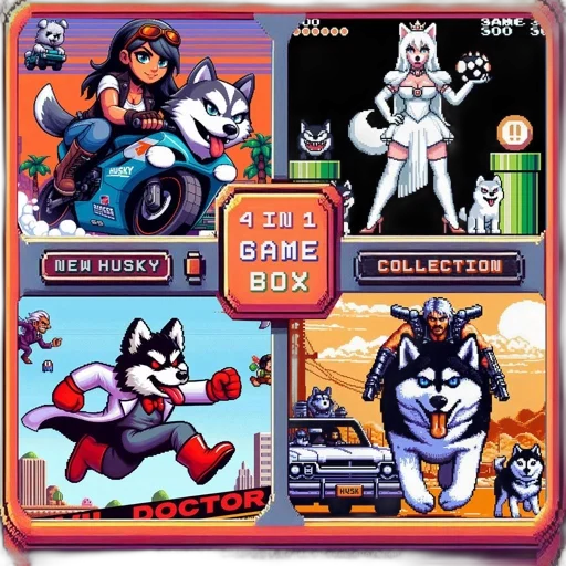 pixel art, concept art, monochrome, pixel, art, game, box, features transparent PNG cut-out