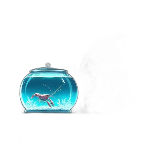 bottle, jewelry, animal, creature, concept art, 3d render, vaporwave, photorealistic transparent PNG cut-out