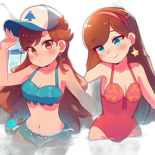 anime, concept art, pixel art, cartoon, underwater, colorful, blue, pastel transparent PNG cut-out