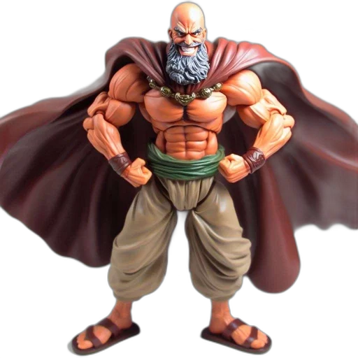 concept art, comic book art, 3d render, sculpture, shows, stylized, muscular, man transparent PNG cut-out