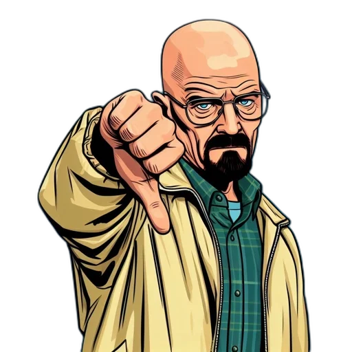 staff, jacket, comic book art, concept art, cartoon, illustration, features, middle-aged transparent PNG cut-out