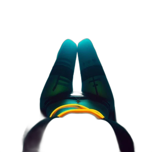 shoes, crown, mask, jewelry, 3d render, concept art, photorealistic, cyberpunk transparent PNG cut-out