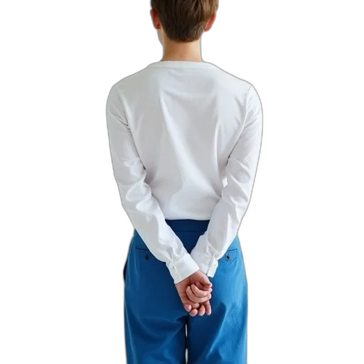 jacket, staff, dress, 3d render, blue, monochrome, person, standing transparent PNG cut-out