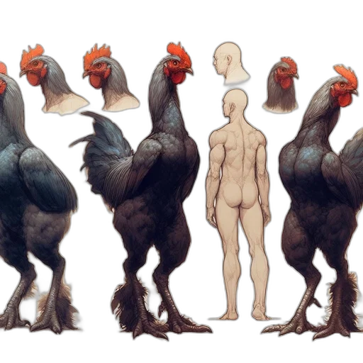 animal, creature, concept art, 3d render, fantasy art, pixel art, dark, red transparent PNG cut-out