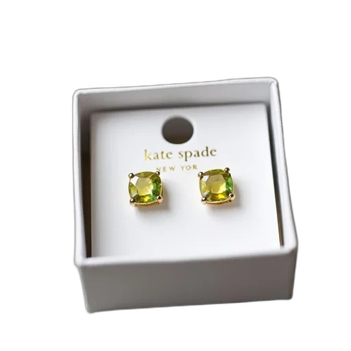 jewelry, pair, yellow, green, gemstone, earrings, gold, setting transparent PNG cut-out
