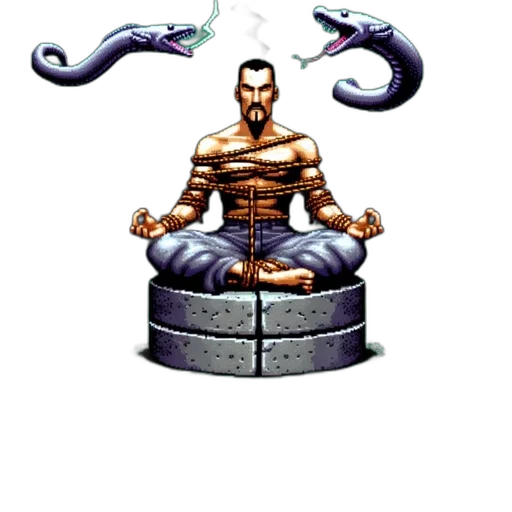 staff, sword, weapon, dragon, pixel art, concept art, fantasy art, comic book art transparent PNG cut-out