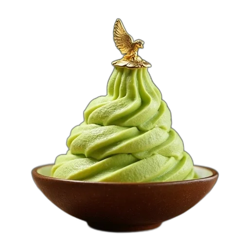 food, hat, crown, animal, photorealistic, 3d render, concept art, green transparent PNG cut-out