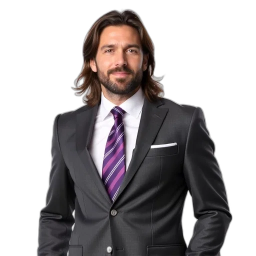 jacket, hair, staff, man, dressed, formal, suit, tie transparent PNG cut-out