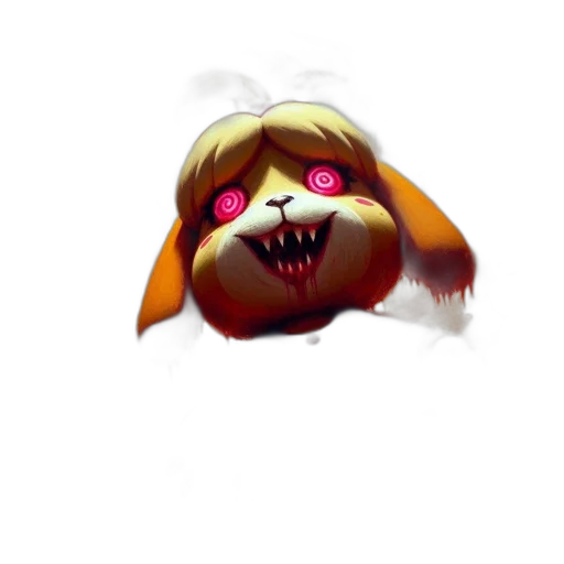 creature, mask, face, animal, concept art, pixel art, 3d render, fantasy art transparent PNG cut-out