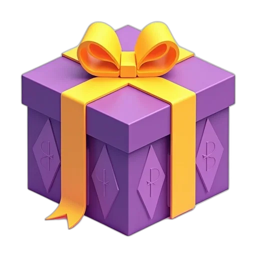 jewelry, crown, 3d render, pixel art, stylized, image, gift, box transparent PNG cut-out