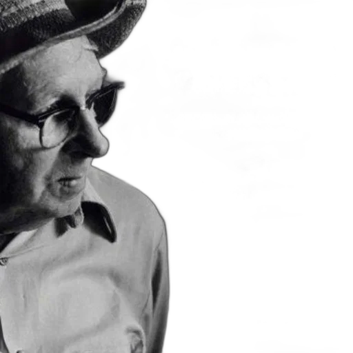 hat, black, white, image, elderly, man, wearing, glasses transparent PNG cut-out