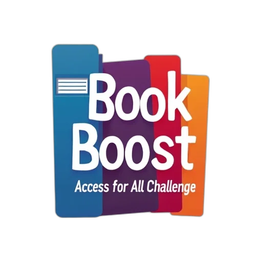 colorful, logo, book, boost, access, all, challenge, stylized transparent PNG cut-out