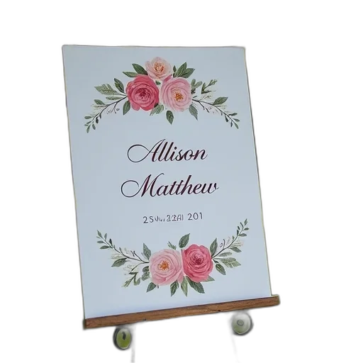 jewelry, furniture, wedding, sign, floral, design, top, names transparent PNG cut-out
