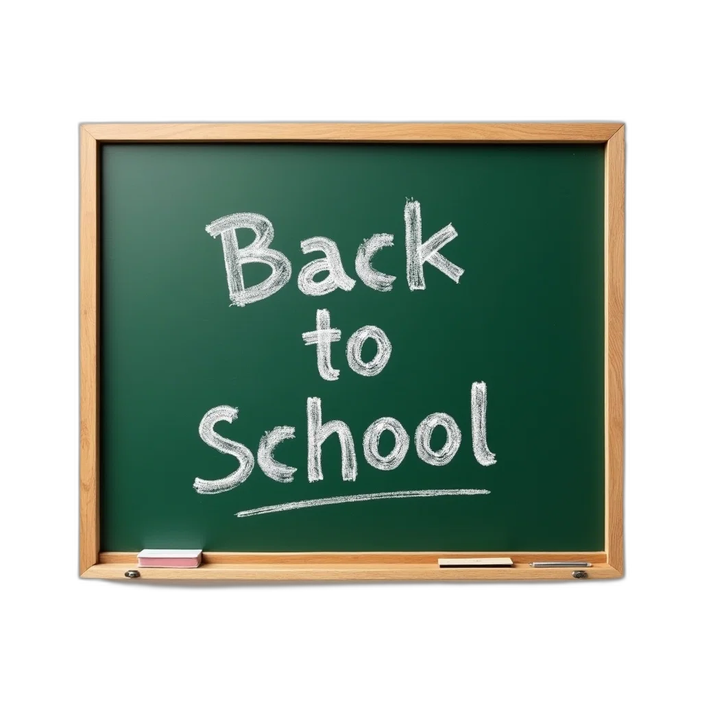 green, chalkboard, words, back, school, written, white, chalk transparent PNG cut-out