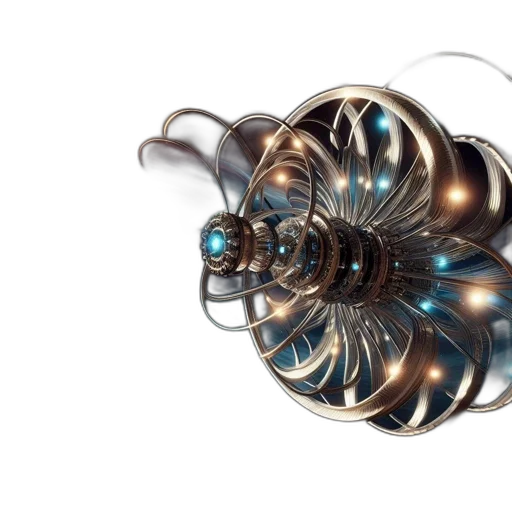 jewelry, crown, hair, 3d render, concept art, complex, intricate, spacecraft transparent PNG cut-out
