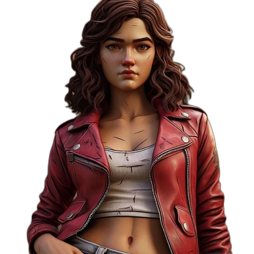 jacket, concept art, comic book art, photorealistic, fantasy art, animated, woman, autumn transparent PNG cut-out
