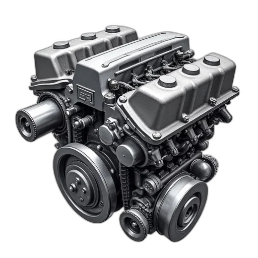car, detailed, illustration, engine, various, components, such, cylinder transparent PNG cut-out