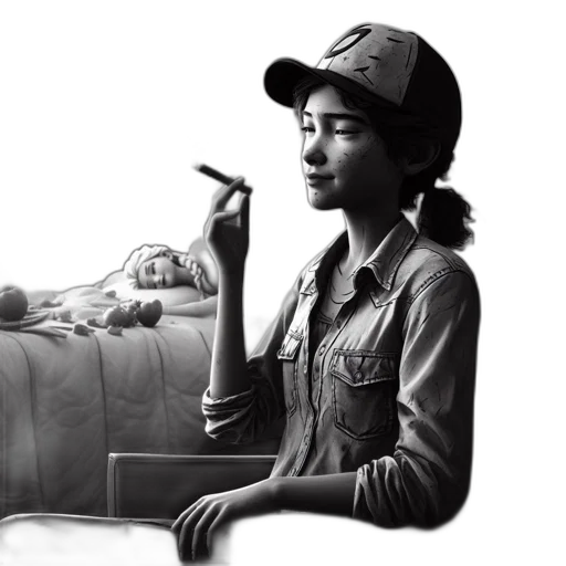 hat, furniture, jacket, staff, photorealistic, concept art, pencil sketch, oil painting transparent PNG cut-out