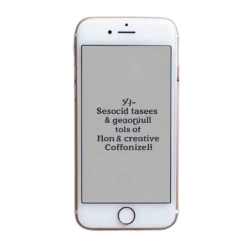 white, grey, iphone, text transparent PNG cut-out