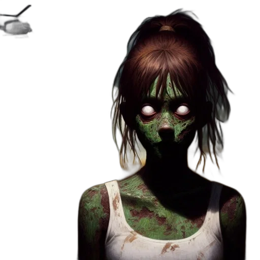 mask, face, creature, concept art, photorealistic, comic book art, fantasy art, green transparent PNG cut-out