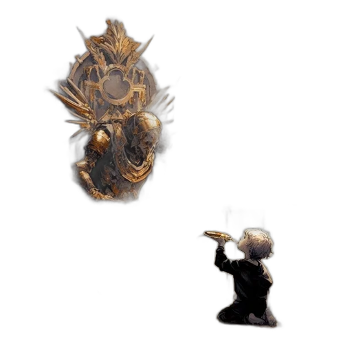weapon, crown, creature, jewelry, concept art, 3d render, pixel art, fantasy art transparent PNG cut-out
