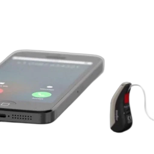 smartphone, displaying, call, progress, next, hearing, aid, device transparent PNG cut-out