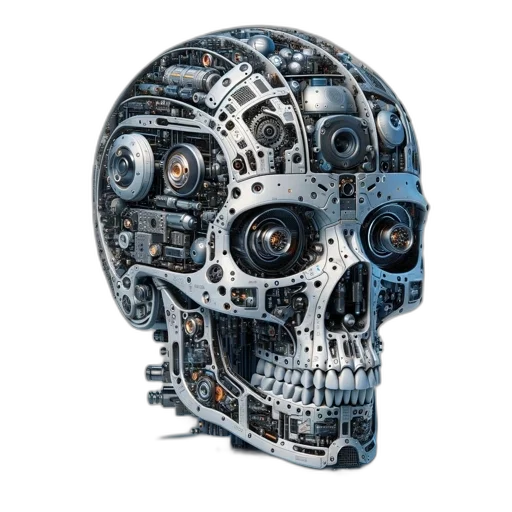 robot, mask, face, jewelry, cyberpunk, 3d render, concept art, photorealistic transparent PNG cut-out