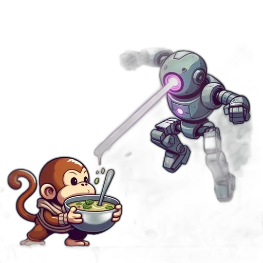robot, food, concept art, pixel art, comic book art, fantasy art, outer space, fire transparent PNG cut-out