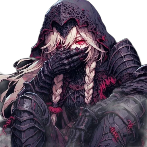 mask, face, jacket, weapon, fantasy art, concept art, pixel art, comic book art transparent PNG cut-out