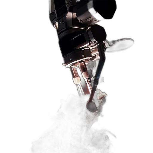 robot, staff, sword, weapon, concept art, 3d render, fantasy art, photorealistic transparent PNG cut-out