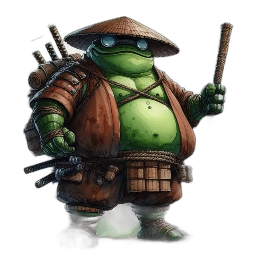 staff, weapon, concept art, fantasy art, photorealistic, comic book art, green, frog transparent PNG cut-out