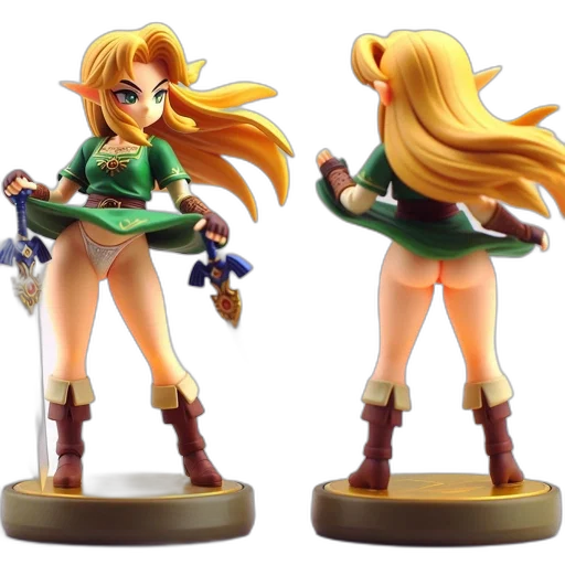 concept art, 3d render, illustrated, figure, showcases, elfin, woman, clad transparent PNG cut-out