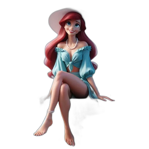 dress, jewelry, 3d render, concept art, fantasy art, cartoon, animated, female transparent PNG cut-out