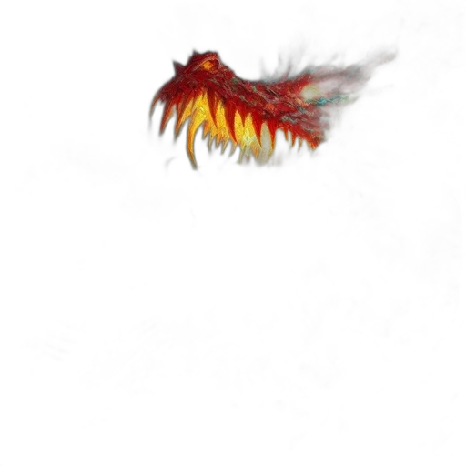 dragon, creature, animal, hair transparent PNG cut-out