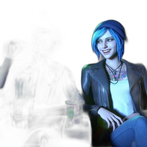 concept art, 3d render, photorealistic, comic book art, neon lights, blue, neon, two transparent PNG cut-out