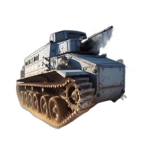 weapon, robot, car, animal, 3d render, concept art, photorealistic, old transparent PNG cut-out