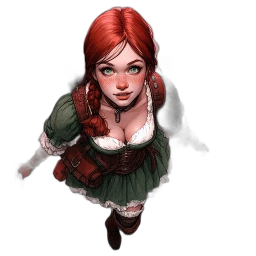 dress, face, fantasy art, concept art, pixel art, photorealistic, red, dark transparent PNG cut-out