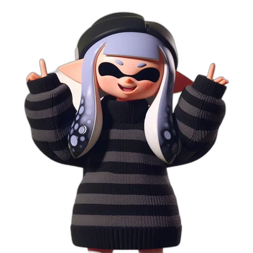 dress, jacket, animal, hat, 3d render, concept art, cartoon, pixel art transparent PNG cut-out