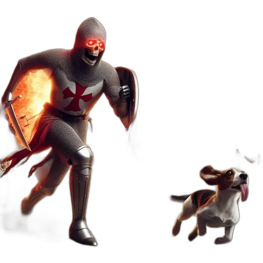 animal, creature, staff, concept art, fantasy art, 3d render, comic book art, red transparent PNG cut-out