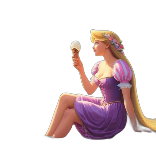 dress, staff, pixel art, concept art, fantasy art, 3d render, pastel, monochrome transparent PNG cut-out