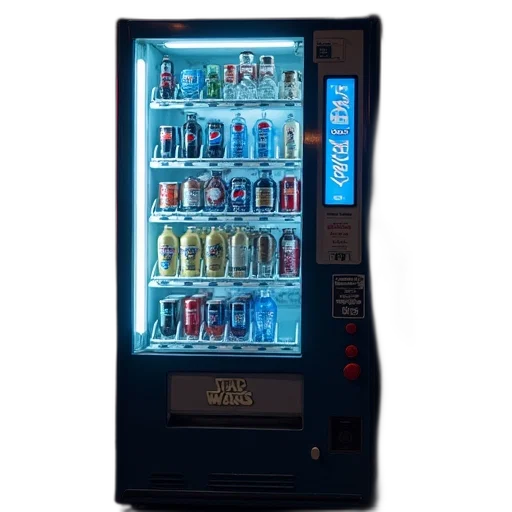 blue, star, wars, vending, machine, pepsi, soft, drink transparent PNG cut-out