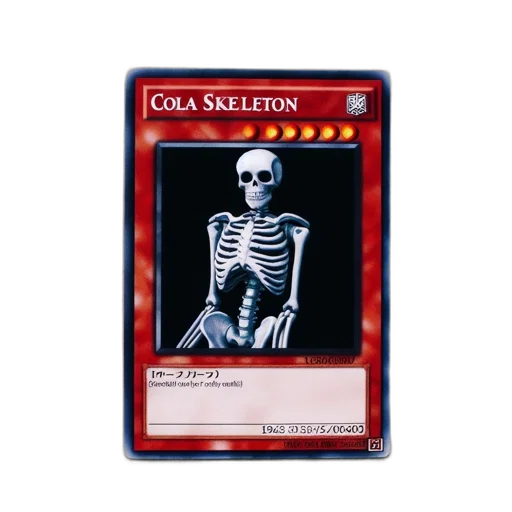 concept art, illustrated, yu-gi-oh, trading, card, featuring, three-dimensional, skeleton transparent PNG cut-out