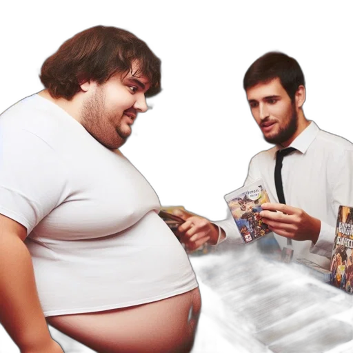 food, robot, concept art, 3d render, photorealistic, pixel art, two, men transparent PNG cut-out
