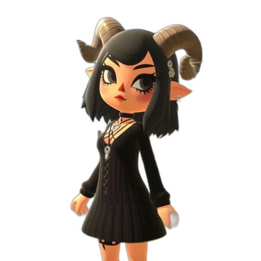 staff, dress, animal, creature, concept art, 3d render, cartoon, fantasy art transparent PNG cut-out