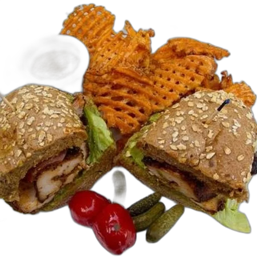 food, animal, photorealistic, 3d render, plate, sandwich, cut, half transparent PNG cut-out