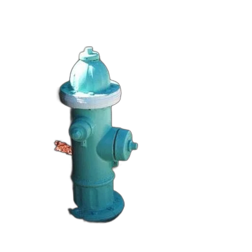 bottle, staff, weapon, 3d render, turquoise, fire, hydrant, stands transparent PNG cut-out
