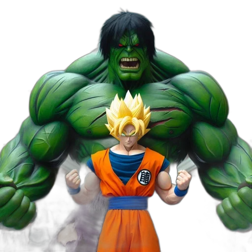 concept art, 3d render, fantasy art, comic book art, two, oversized, statues, depicted transparent PNG cut-out