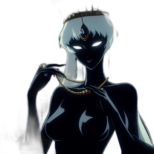 mask, jewelry, crown, dress, anime, concept art, comic book art, fantasy art transparent PNG cut-out