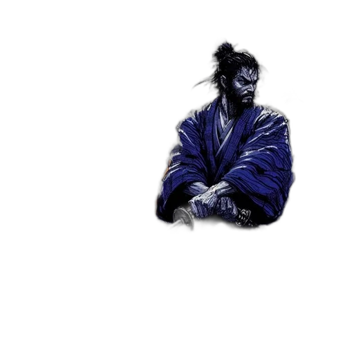 jacket, mask, staff, face, concept art, comic book art, photorealistic, fantasy art transparent PNG cut-out